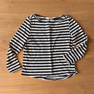 Mango Classic Striped Longsleeve French Cotton Tee S